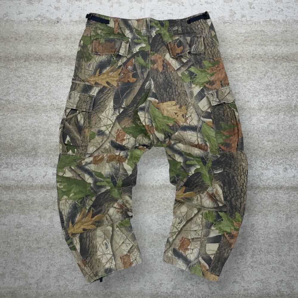 Vintage 90s Realtree Tactical Pants 36x30 Baggy Wide Leg Hunting Camo Cargos